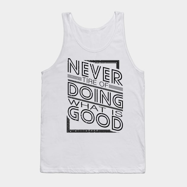 'Doing What Is Good' Food and Water Relief Shirt Tank Top by ourwackyhome